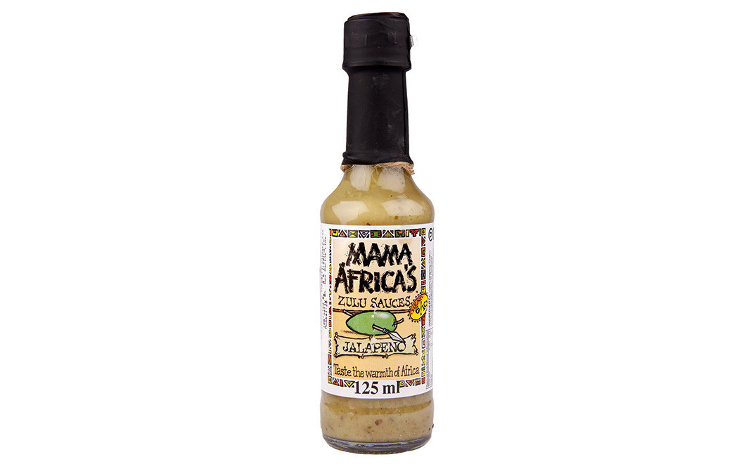 Mama Africa's Jalapeno Zulu Sauces    Glass Bottle  125 millilitre